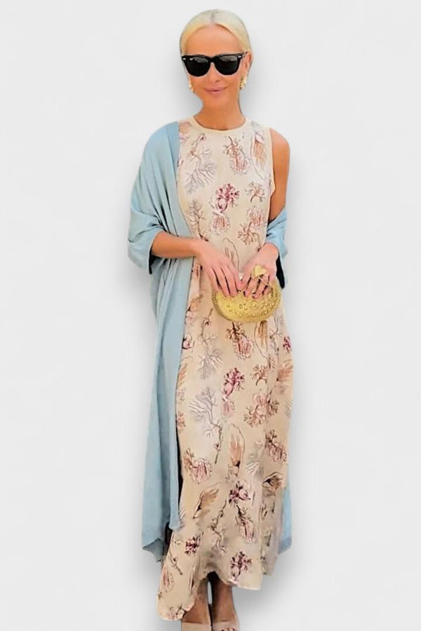 Sara | Vestido Longo Estampado Floral