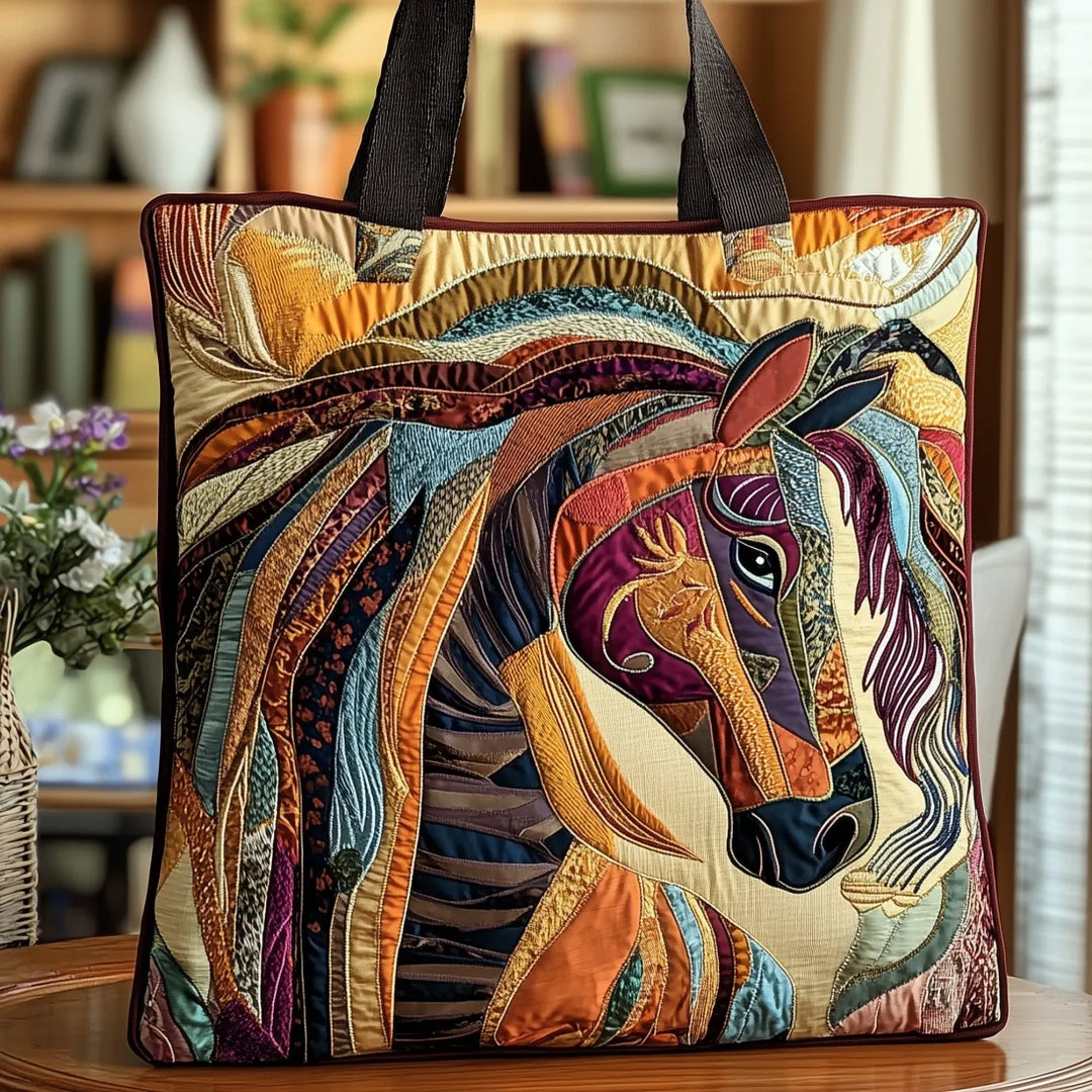 Mala Artesanal - Cavalo Mosaico Colorido