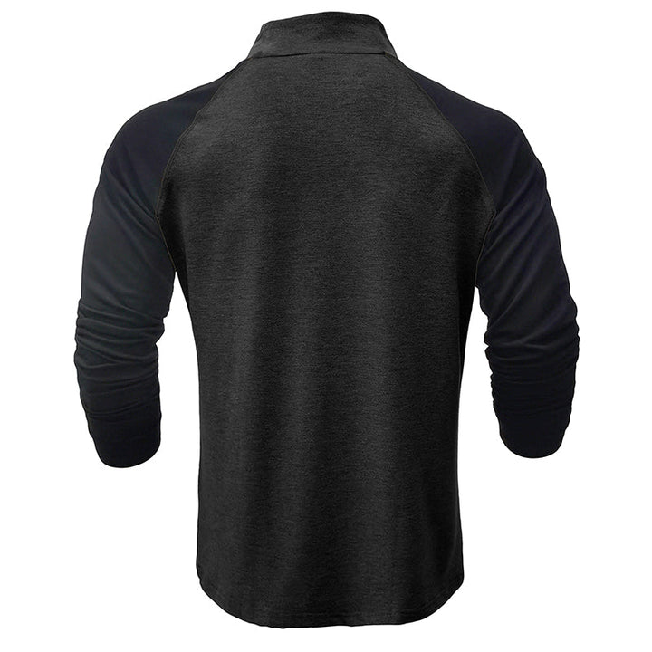 Camisa de algodão com gola subida
