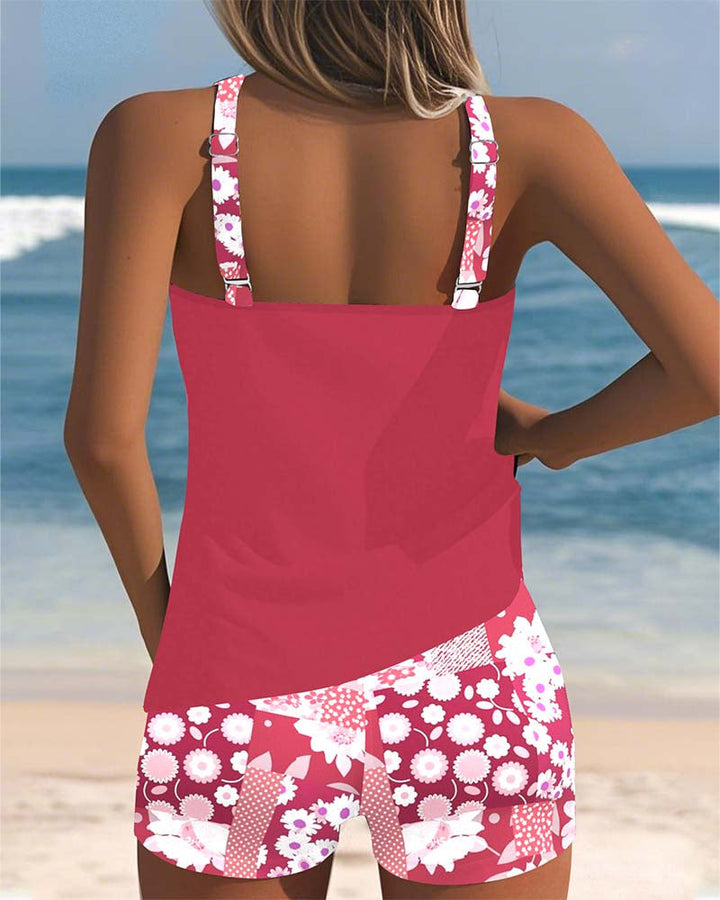 Laura - Conjunto de biquíni de duas peças com estampa floral