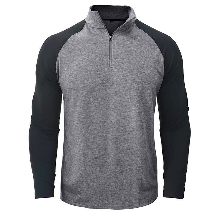 Camisa de algodão com gola subida