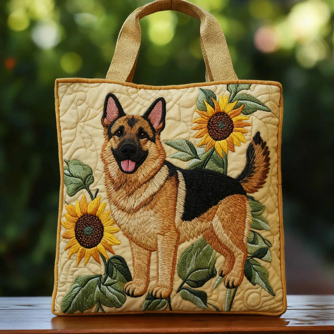 Mala Artesanal - Pastor Alemão Floral