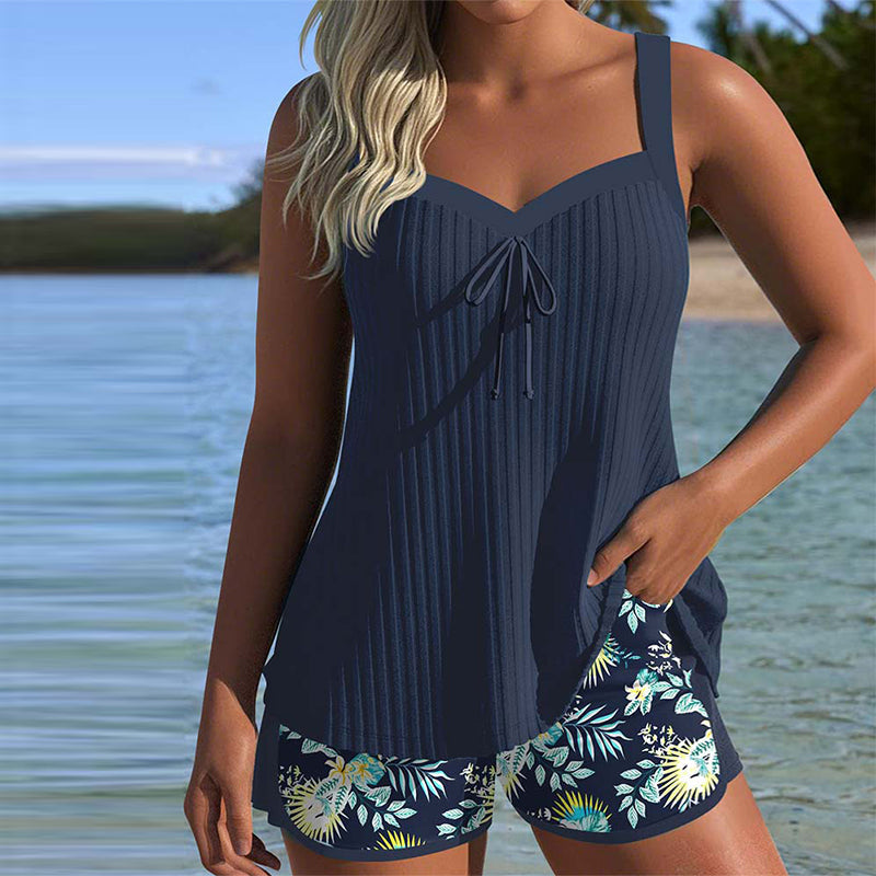 Paula - Conjunto de praia às riscas