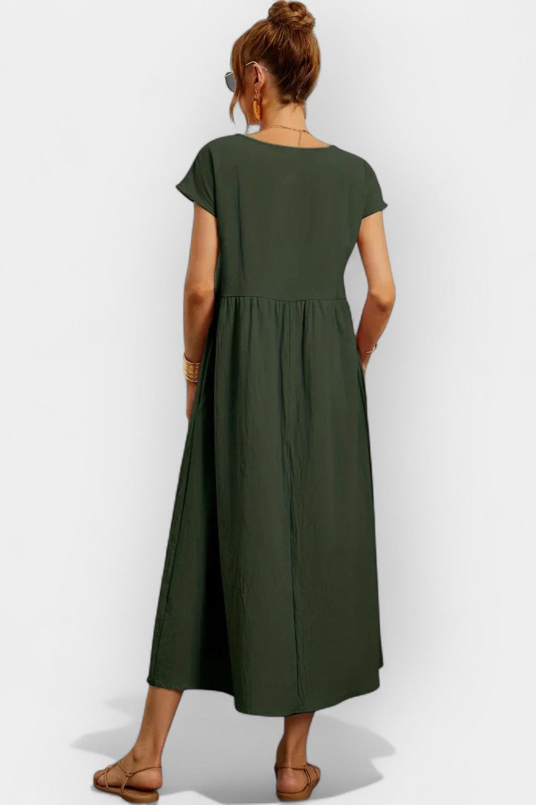 Eduarda | Vestido de Algodão Leve Vermelho