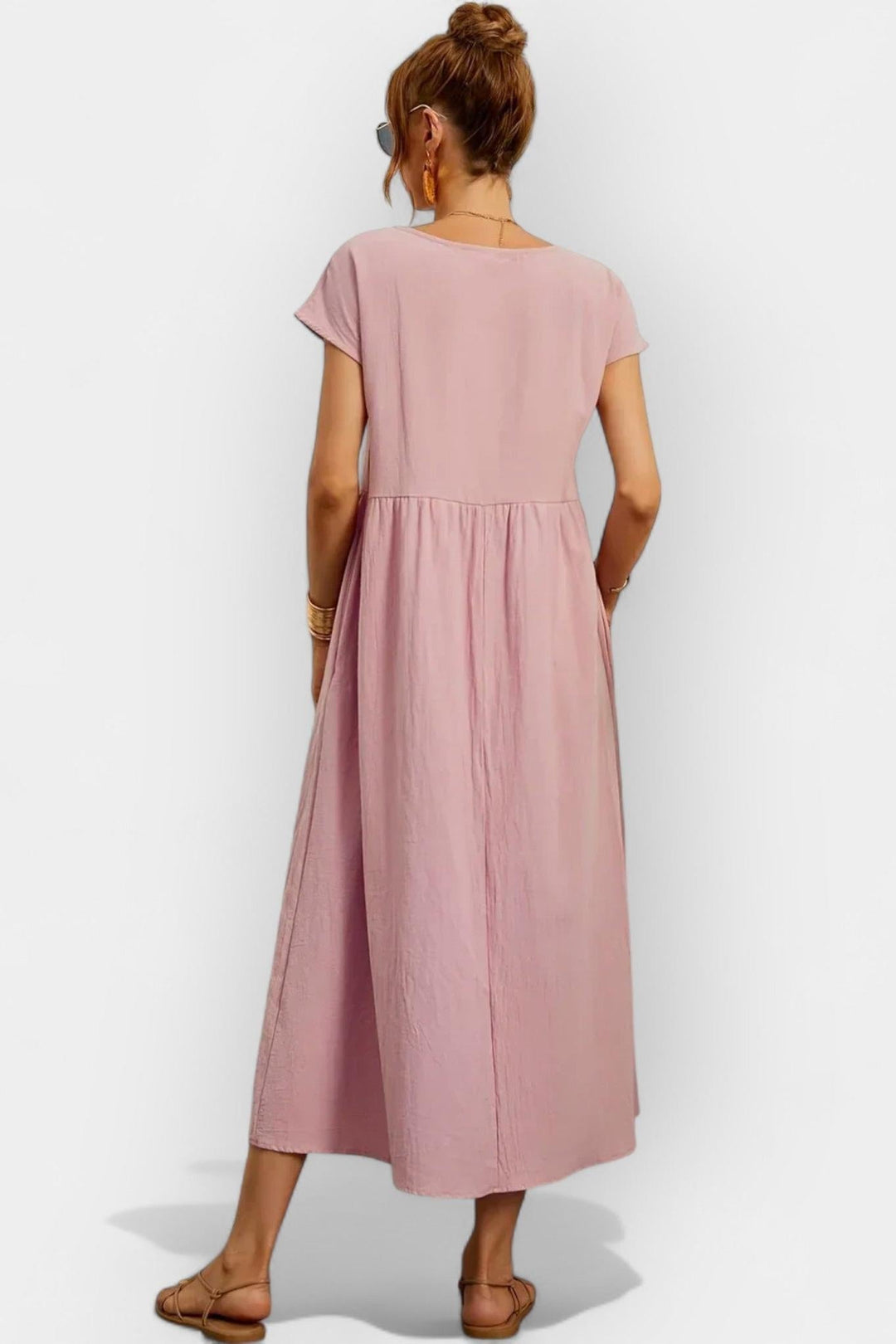 Eduarda | Vestido de Algodão Leve Vermelho