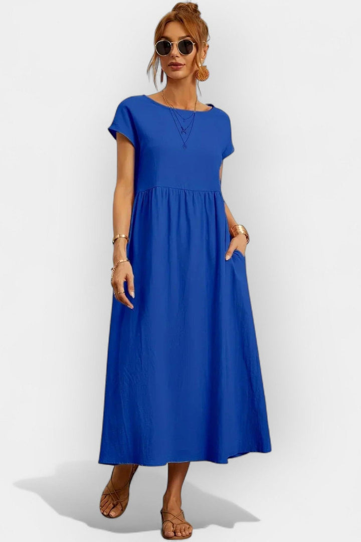 Eduarda | Vestido de Algodão Leve Vermelho