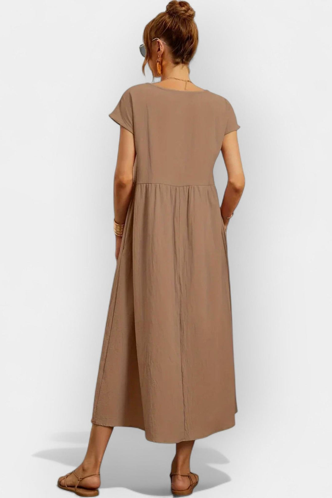 Eduarda | Vestido de Algodão Leve Vermelho