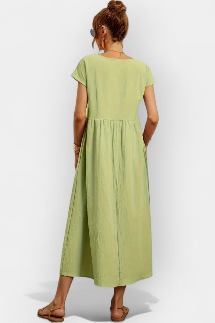 Eduarda | Vestido de Algodão Leve Vermelho