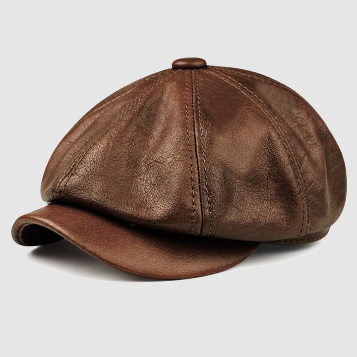 Frank Hardy | Boina Vintage em Couro Genuine
