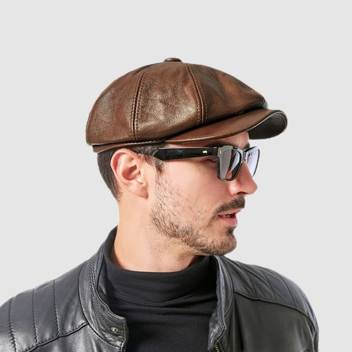 Frank Hardy | Boina Vintage em Couro Genuine