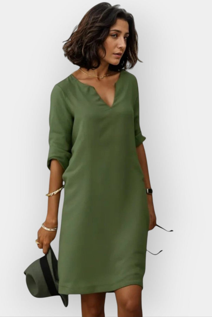 Luísa | Vestido Midi Vermelho de Verão