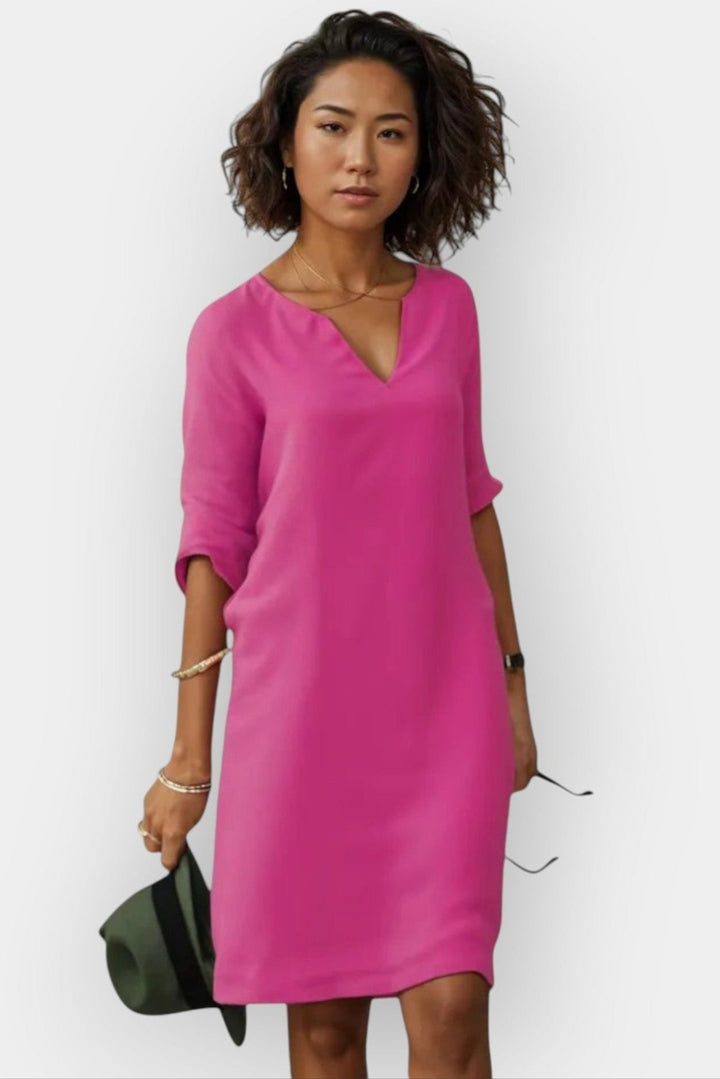 Luísa | Vestido Midi Vermelho de Verão
