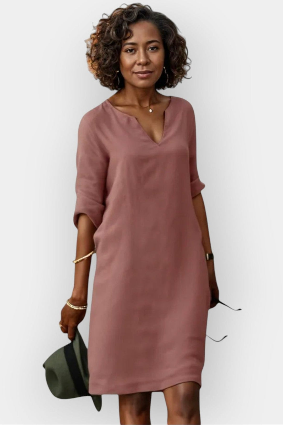 Luísa | Vestido Midi Vermelho de Verão