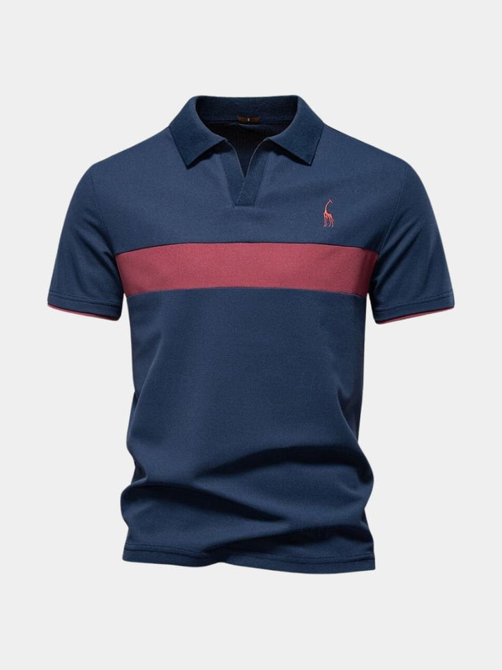 Niels™ | Polo Stribet Savanna