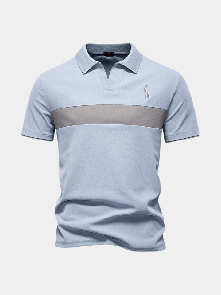 Niels™ | Polo Stribet Savanna