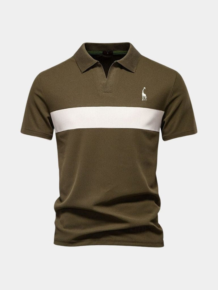 Niels™ | Polo Stribet Savanna