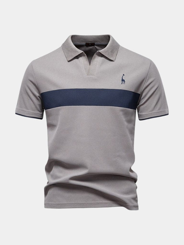 Niels™ | Polo Stribet Savanna