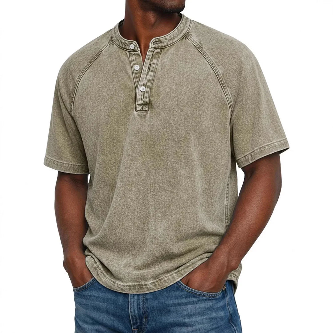 Pedro - Camisa Vintage Masculina com Botões