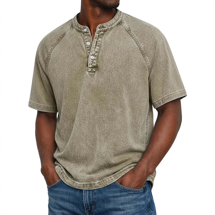 Pedro - Camisa Vintage Masculina com Botões