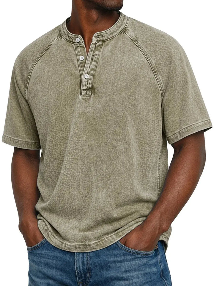 Pedro - Camisa Vintage Masculina com Botões
