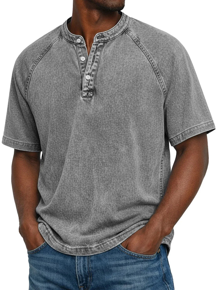 Pedro - Camisa Vintage Masculina com Botões