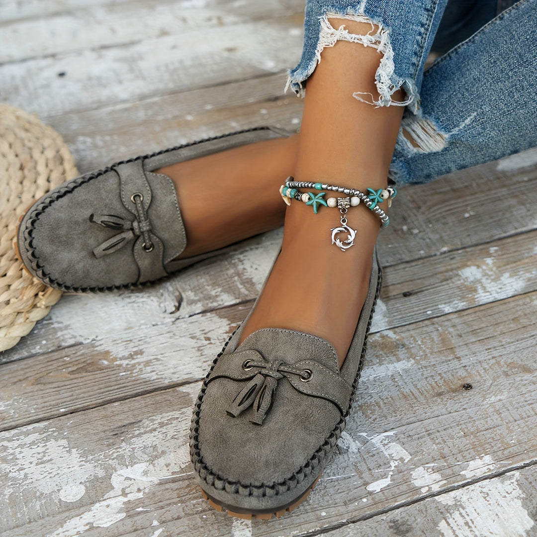 Nadine - Mocassins Clássicos com Detalhe de Franja