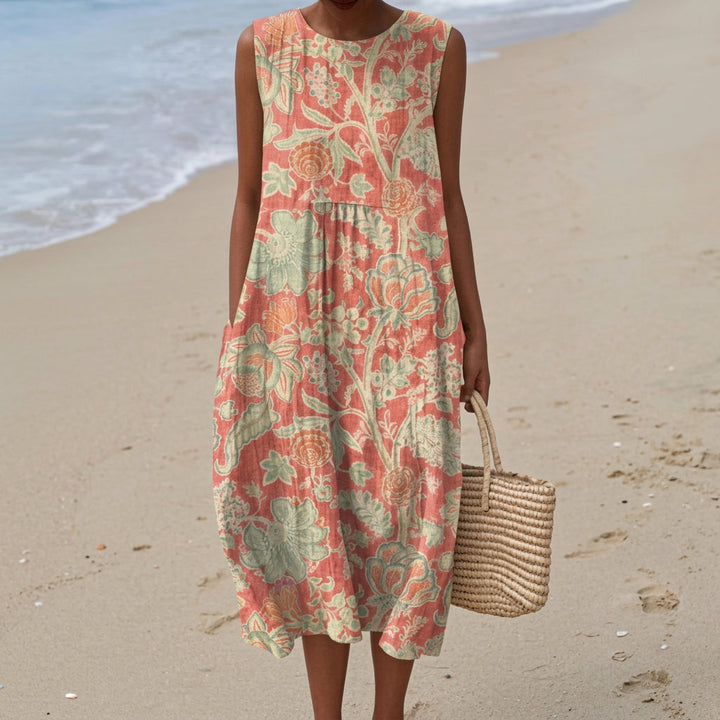 Estrela - Vestido Floral Retro